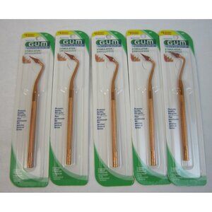 GUM Stimulator Permanent Handle Rubber Tip Precision Control Massages - Lot of 5
